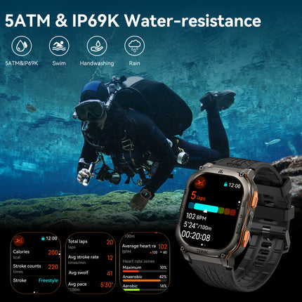 Ultra GPS Smart Watch for Men Halloween Best Gift Compass Altimeter Barometric
