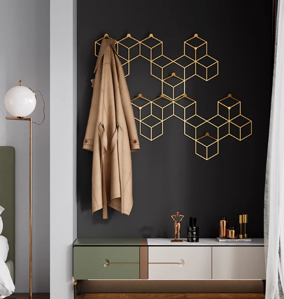 Light Luxury Clothes Hanger, Coat Hook On The Wall At The Entrance