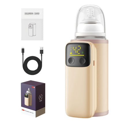 Bottle Warmer with Battery | Suitable for Breastmilk and Formula Feeding, Waterless Heating System,