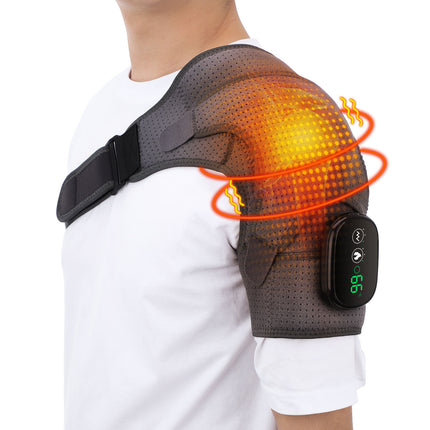 Electric Heating Shoulder Massage Heated Back Shoulder Brace Adjustable