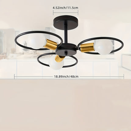 1pc industrial style pendant light, retro black metal cage shaped hanging light with E26 screw base