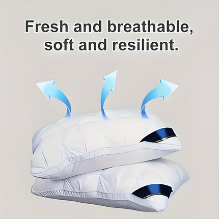 Luxury Hotel Pillow | Ultra Soft Breathable Headrest, Elegantly Twisted Floral Design