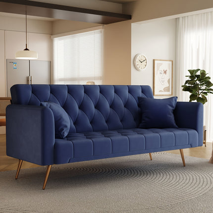 Sofa, American Retro Velvet, Suitable for Small Living Room, Bedroom, Office