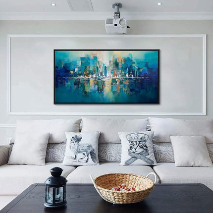 Bright Wall Art Picture Handmade Oil Painting Abstract Texture Canvas Poster Large Mural Decor Living Room Bedroom Porch Hotel