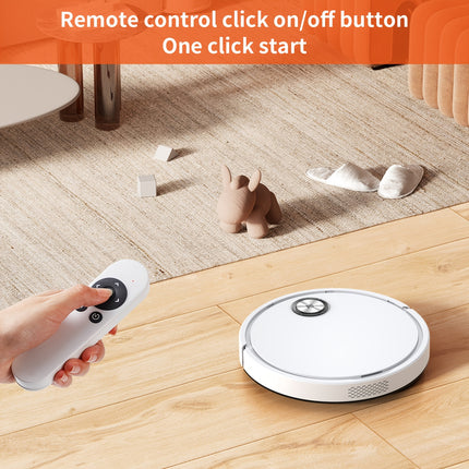 Ultra-Thin Robot Vacuum Cleaner with Dual Suction & Mop, USB Rechargeable, 60dB Quiet Operation