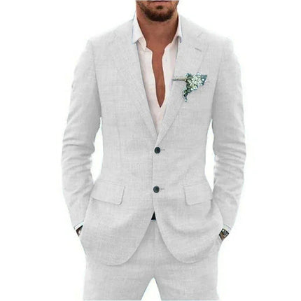 Men's Two-piece Suit Casual Daily Slim Fit