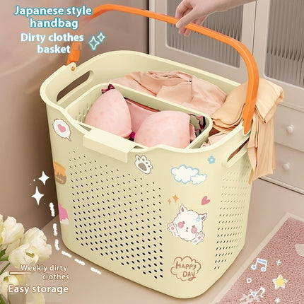 Bathroom Bathroom Laundry Basket Subnet Red Same Style Bath Clothes Basket Storage Bucket