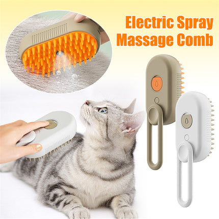 Cat Steam Brush Steamy Dog Brush3In1Electric Spray Cat Hair Brushes For Massage Pet ...