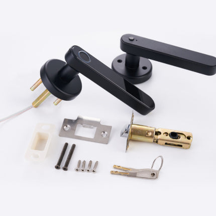 Spherical Fingerprint Wooden Door Lock