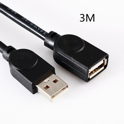 Black AF2.0usb Data Extension Cable With Copper Core