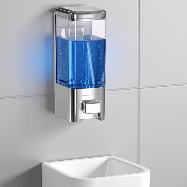 Manual Soap Dispenser, 17 Ounces/500 Milliliters Wall-Mounted, Kitchen And Bathroom Hand Soap Dispenser,