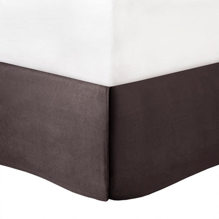 Set of Seven Gray And Taupe Striped Queen Ring Stitch Polyester Sham And Comforter