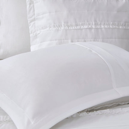 72" X 2") White Polyester Decorative Comforter