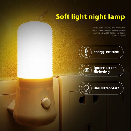 Household Minimalist Energy-saving Plug-in Lighting Bedside Night Light