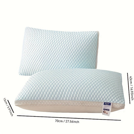 2pcs Cooling Breathable Tofu Pillows - Relax & Neck Support, Easy Sleep Comfort for Home, Bedroom,