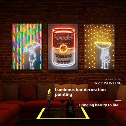 Bar Wall Decoration Trend Neon Lights LED Luminous Murals