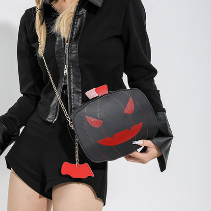 Halloween Shoulder Bag For Girls Personality Funny Creative Chain Crossbody Bags