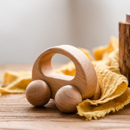 Baby Dog Shape Ecofriendly Wooden Car Infant Cartoon Animal Puzzle Toys Child Learning Educational Blocks DIY Craft