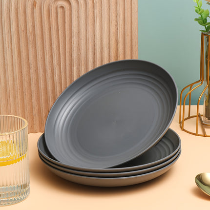 6/18pcs of Durable Food Plates And Dishes, Safe for Dishwashers And Microwaves, Suitable for Both Children