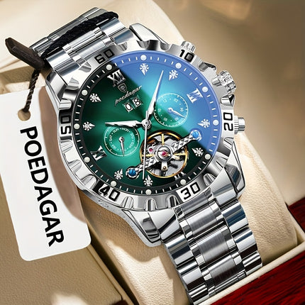 Men'S Luxury Business Watch with Automatic Movement, Waterproof, Luminescent Hands