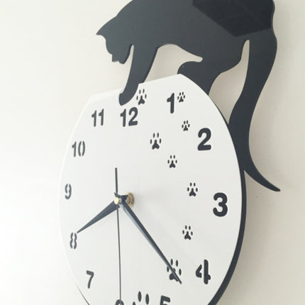 Funlife cat wall clock