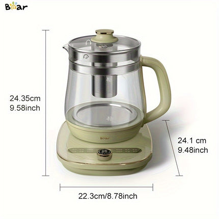 Health-Care Beverage Tea Maker and Kettle, 9-in-1 Programmable Brew Cooker Master, 1.5 L