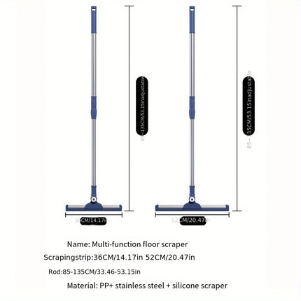 Magic Whale Tail Silicone Scraper - Extendable, Reusable, Brushless Cleaning Tool