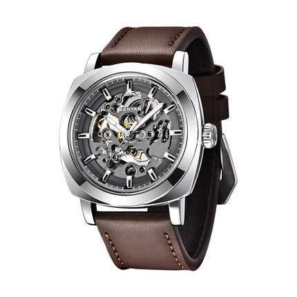Men'S Watch Youth Model/Freshman Student Automatic Mechanical Hollow Glow-in-the-Dark Fashion