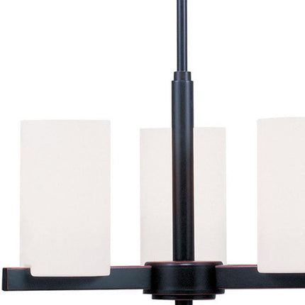 Three Light Dimmable Chandelier With Shades
