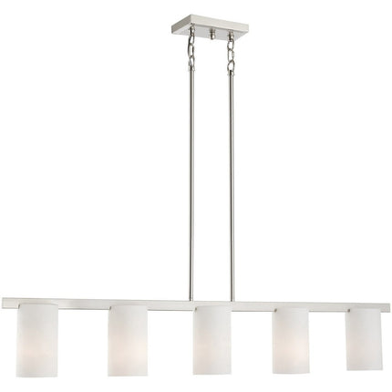 Five Light Dimmable Chandelier With Shades
