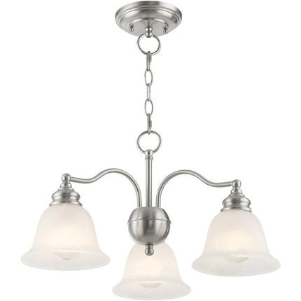 Three Light Dimmable Chandelier With Shades