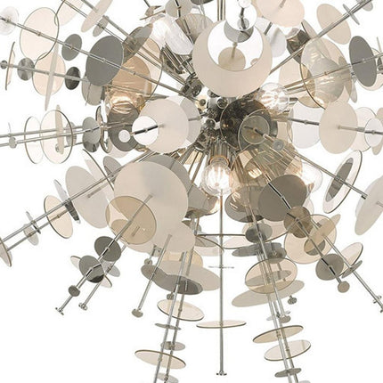 Twelve Light Dimmable Chandelier With Shades
