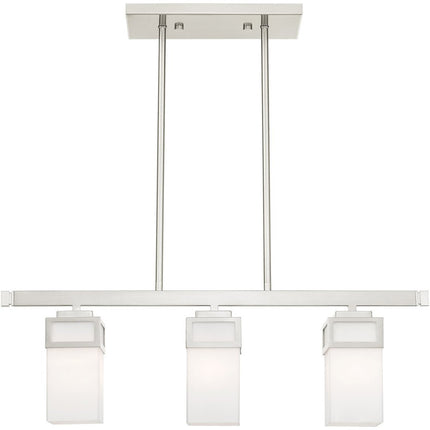 Three Light Dimmable Chandelier With Shades