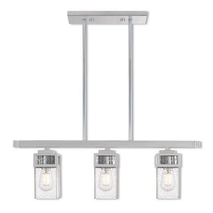 Three Light Dimmable Chandelier With Shades