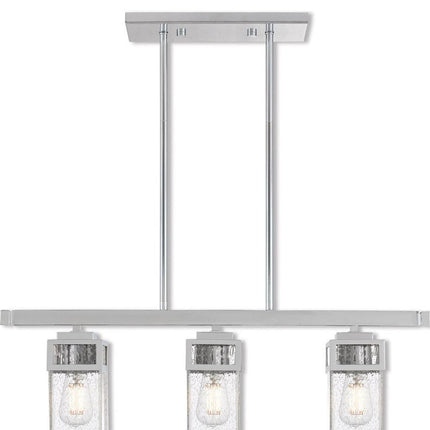 Three Light Dimmable Chandelier With Shades