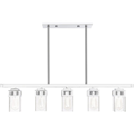 Five Light Dimmable Chandelier With Shades