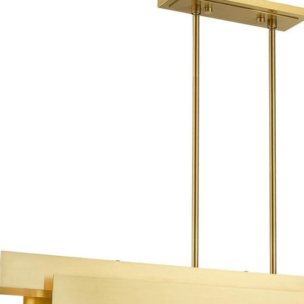 Five Light Dimmable Chandelier With Shades