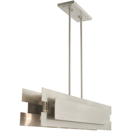 Five Light Dimmable Chandelier With Shades