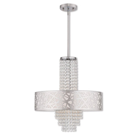 Four Light Dimmable Chandelier With Shades