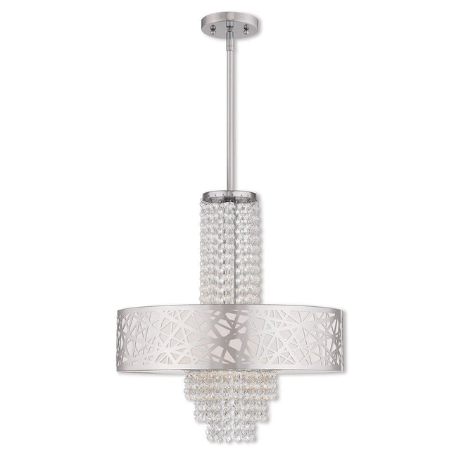 Four Light Dimmable Chandelier With Shades