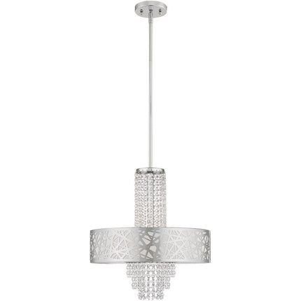 Four Light Dimmable Chandelier With Shades