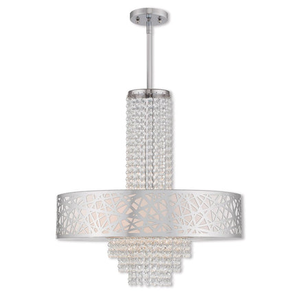 Five Light Dimmable Chandelier With Shades