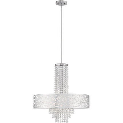 Five Light Dimmable Chandelier With Shades