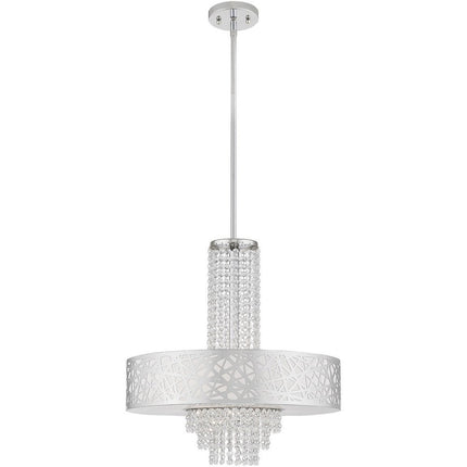 Five Light Dimmable Chandelier With Shades
