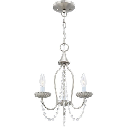 Three Light Dimmable Chandelier With Shades
