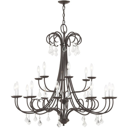 Multi Light Dimmable Chandelier With Shades