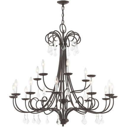 Multi Light Dimmable Chandelier With Shades
