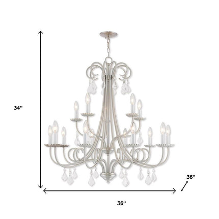 Multi Light Dimmable Chandelier With Shades