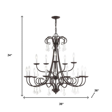 Multi Light Dimmable Chandelier With Shades