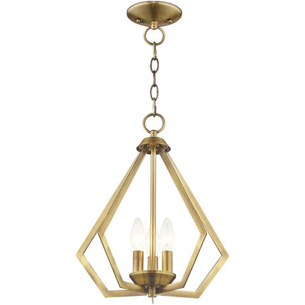 Three Light Dimmable Chandelier With Shades
